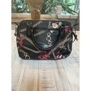 Dana Buchman floral & chain print‎ handbag.